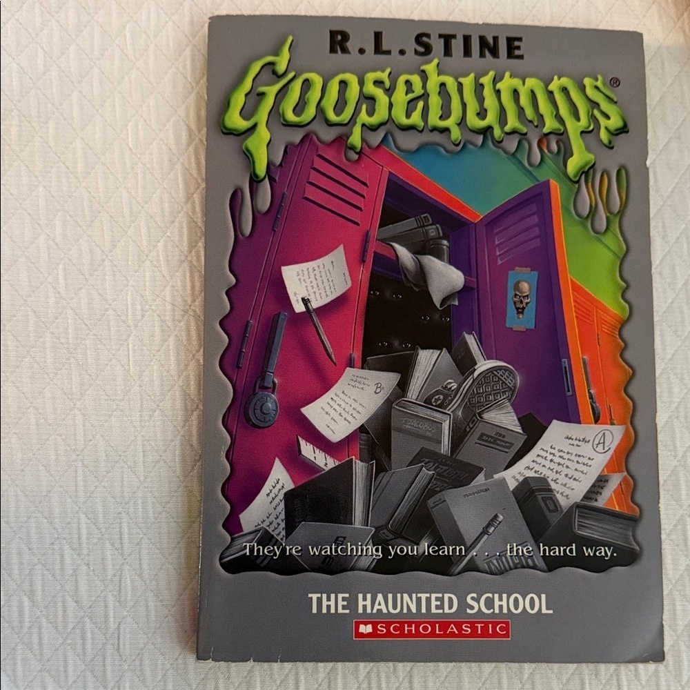 Scholastic Goosebumps 'The Haunted School' First Edition.